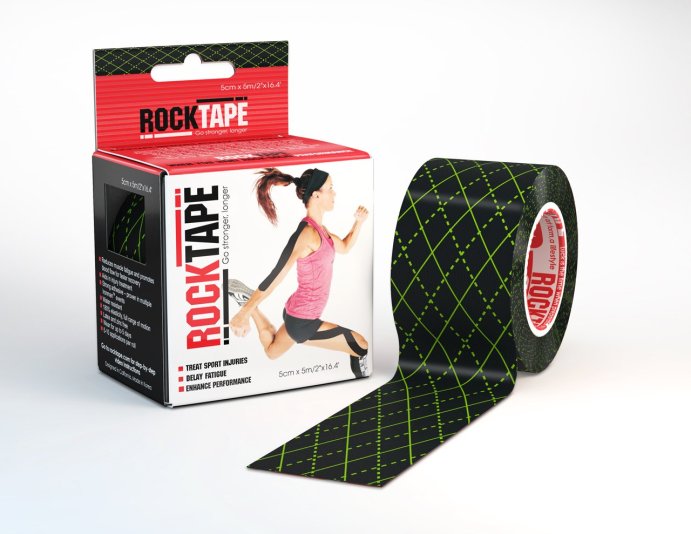 тейп-лента RockTape Design, 5см х 5м, черный узорRCT100-BKARG-O S в Твери