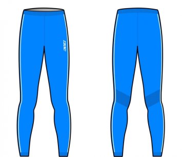 ТЕРМОБЕЛЬЕ KV+ SEAMLESS pants blue 7U105.3