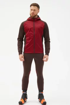 Костюм разминочный Bivium &quot;СноуРан&quot; муж. бордовый_кофейный