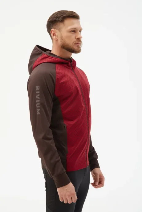 Костюм разминочный Bivium &quot;СноуРан&quot; муж. бордовый_кофейный