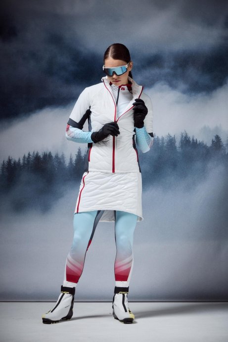 Костюм гоночный утепленный Bivium Энергия 2.0 жен. белый_красный_синий