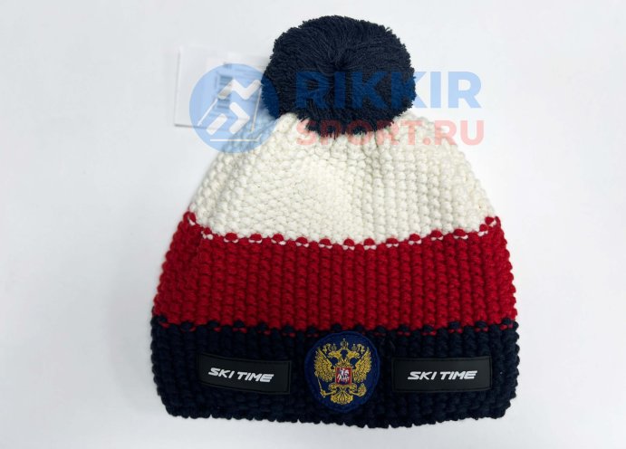 Шапка SKI TIME WARM RUS &quot;Триколор&quot;