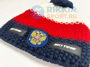 Шапка SKI TIME WARM RUS &quot;Триколор&quot;