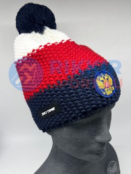 Шапка SKI TIME WARM RUS &quot;Триколор&quot;