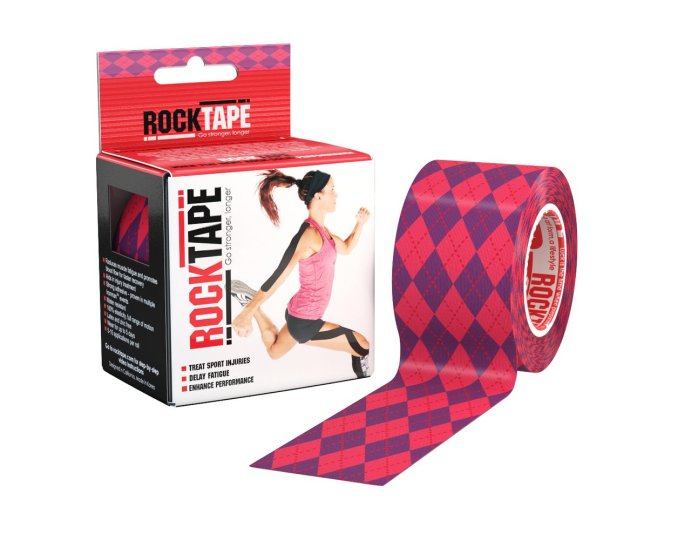 тейп-лента RockTape Design, 5см х 5м, розовый узор RCT100-PKARG-O S в Твери