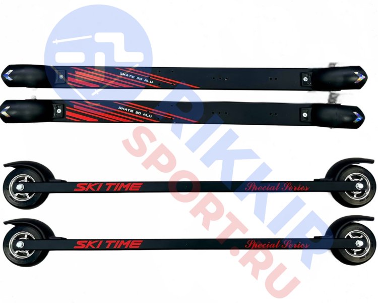 Лыжероллеры SKI TIME SK80 NEW Black/Red (2.75) купить в СПб
