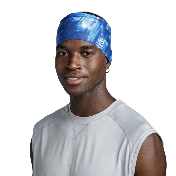 Повязка Buff Coolnet UV+ Wide Headband Attel Blue 131415.707.10.00