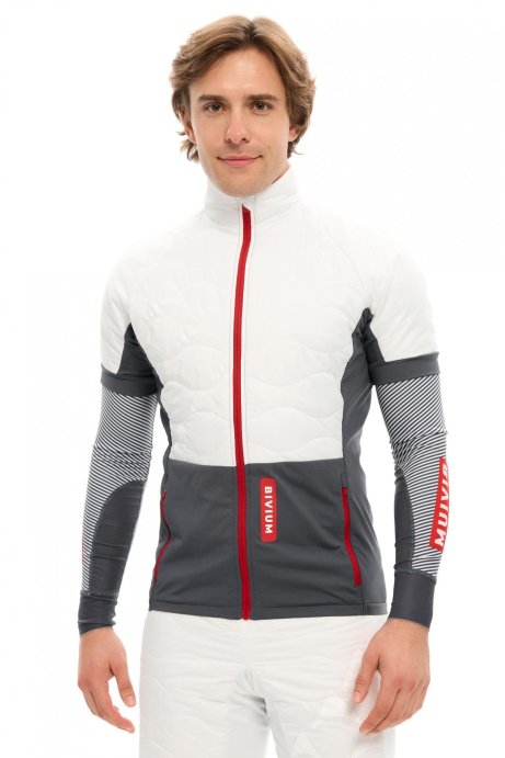 Жилет утепленный Bivium Рэйс муж. белый_графитовый