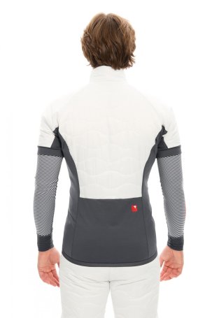 Жилет утепленный Bivium Рэйс муж. белый_графитовый