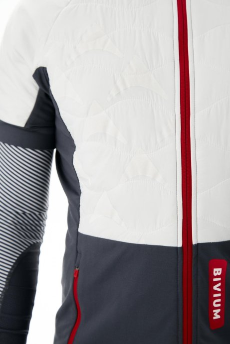 Жилет утепленный Bivium Рэйс муж. белый_графитовый