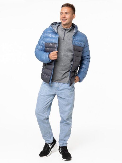Куртка MOAX пуховая Igora light муж. MX2341/80020 серо-синий в Твери