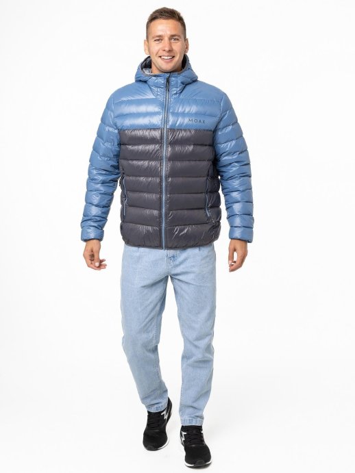 Куртка MOAX пуховая Igora light муж. MX2341/80020 серо-синий в Твери