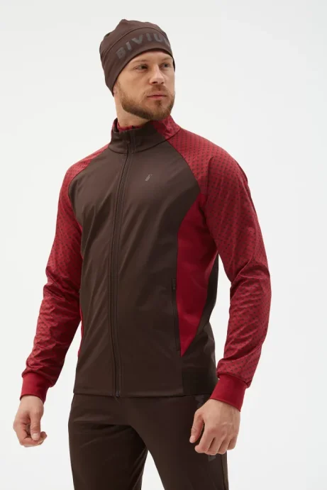 Костюм разминочный Bivium &quot;Баланс 2.0&quot; муж. бордовый_кофейный
