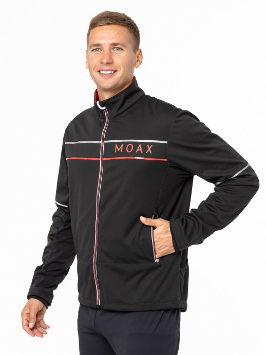Костюм разминочный MOAX Tokke Softshell муж. SW212211/10000_SW212219/10000 чёрный в Твери