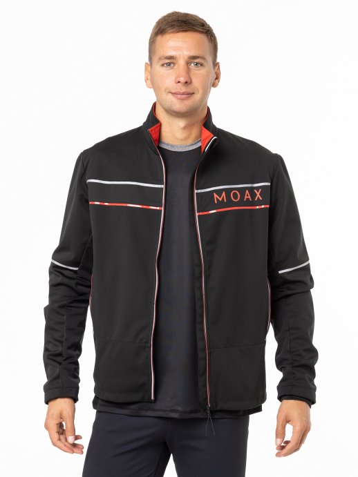 Костюм разминочный MOAX Tokke Softshell муж. SW212211/10000_SW212219/10000 чёрный в Твери