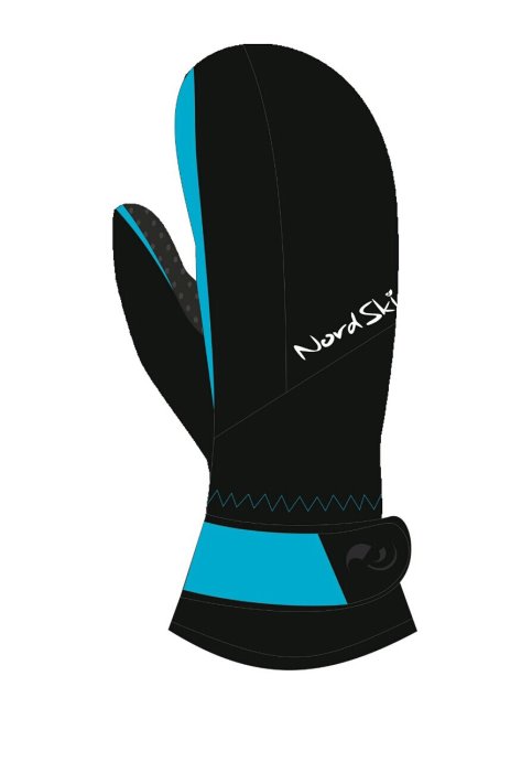 Варежки Nordski Jr.Arctic Black/Aquamarine Membrane NSJ233780