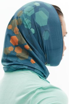 Бафф Bivium сине-зеленый_оранжевый