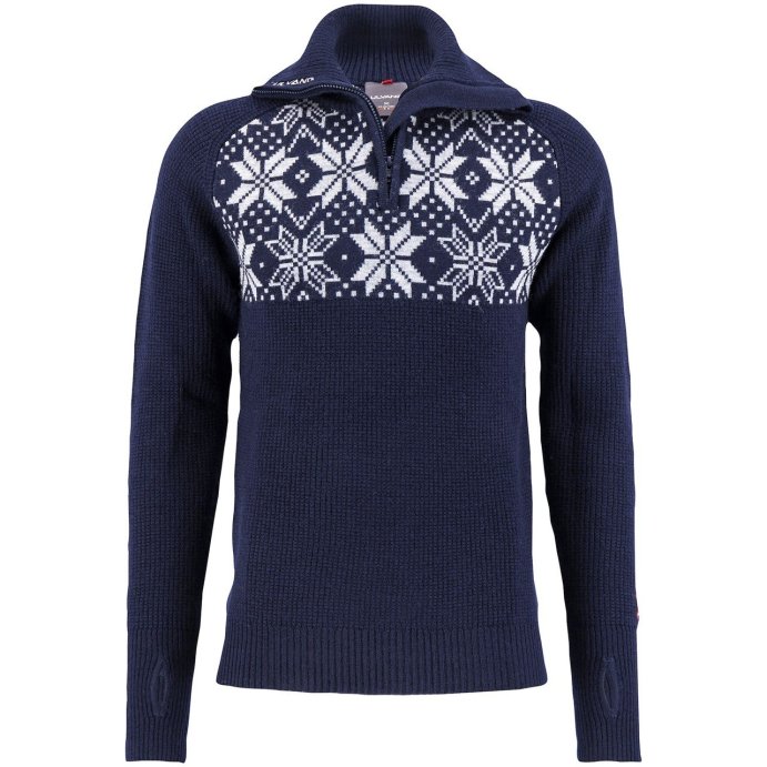 Свитер ULVANG Rav Kiby муж. 77311/75016 синий/сер.меланж