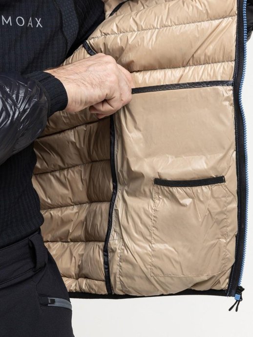 Куртка пуховая MOAX Igora light муж. MX2341/10020 чёрный/голубой