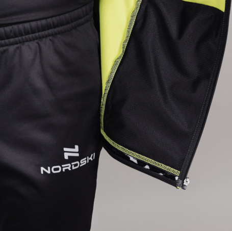 Костюм разминочный Nordski BASE Lime/Black NSM815180