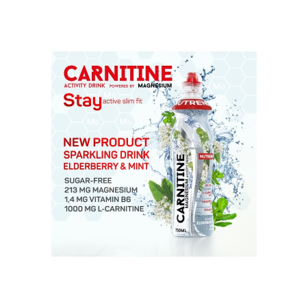 Карнитин Активити Дринк с магнием 750мл/Carnitine Activity Drink with magnesium 750ml Nutrend (Бузина-мята) в Твери