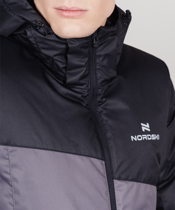 Утепленная куртка Nordski Active Black/Grey NSM346201 в Твери
