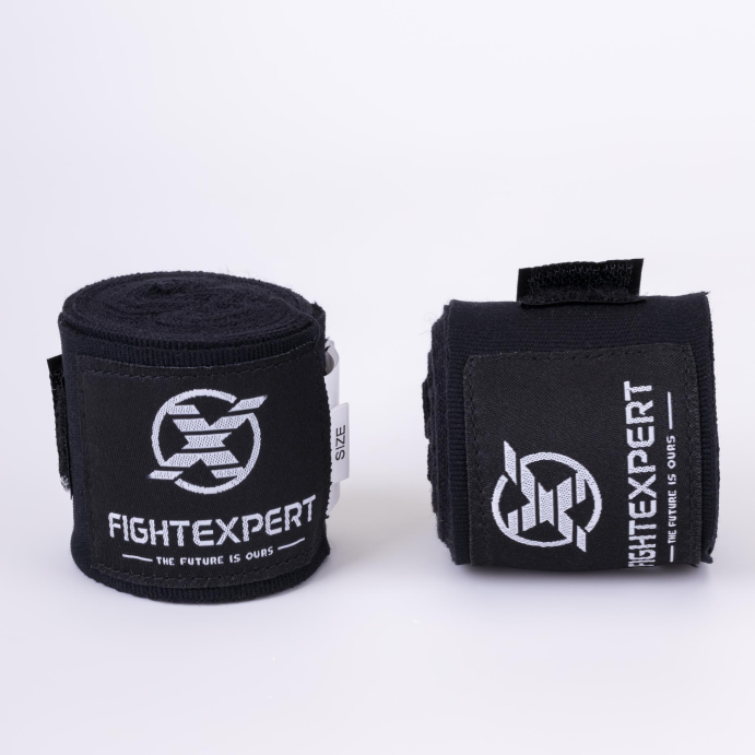 Бинт для бокса FIGHTEXPERT Profi 3,0м (нейлон, Черный)