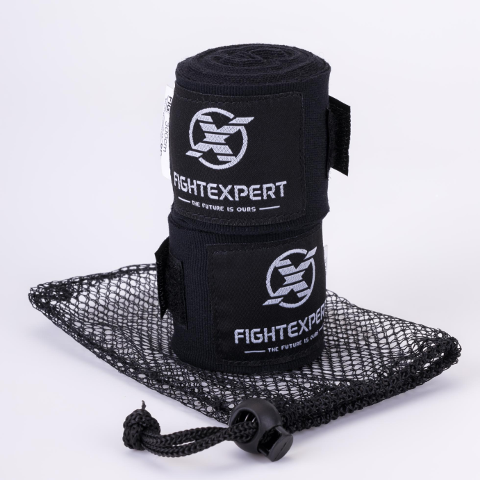 Бинт для бокса FIGHTEXPERT Profi 3,0м (нейлон, Черный)