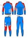 Гоночный костюм KV+ Premium 2 pieces suit RBU blue\black 8V117.RUS в Твери