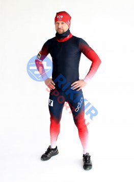 Гоночный костюм НОРВЕГИЯ 2021-22 темн.-син. (светлые вставки)