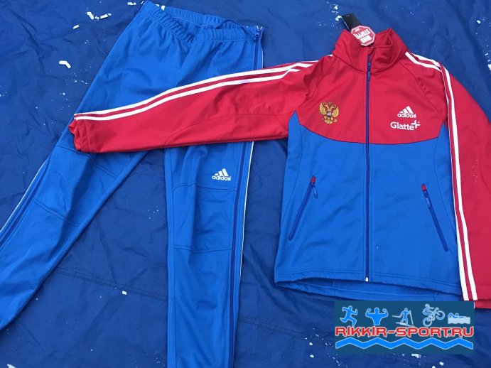 Костюм разминочный РОССИЯ кр/син.
