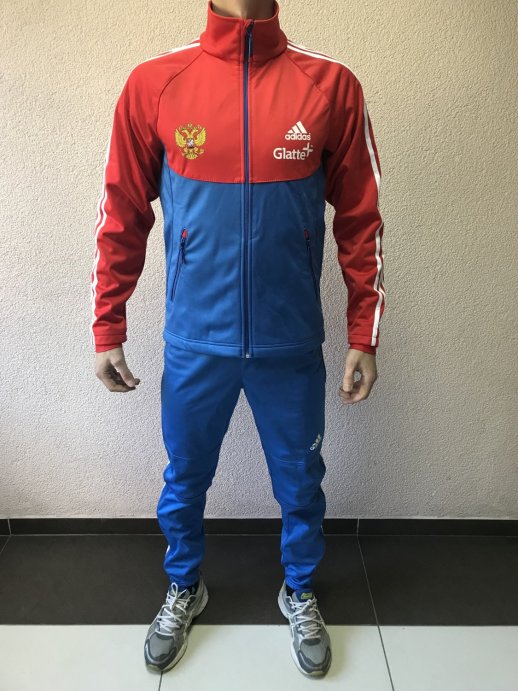 Костюм разминочный РОССИЯ кр/син.