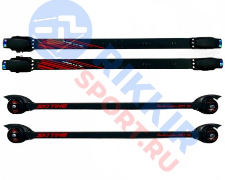 Лыжероллеры SKI TIME CL70-50R NEW Black/Red 750 (3)
