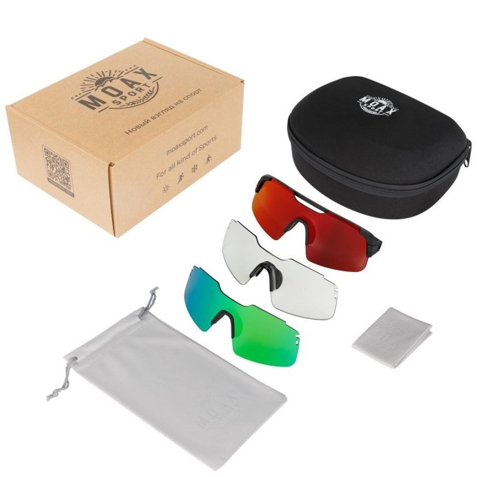 Очки солнцезащитные MOAX PROGRESS 3 линзы MG030-1-ST черный