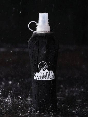 Мягкая фляга Wonder Trail чёрная 500мл