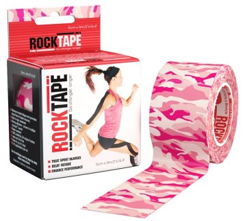 тейп-лента RockTape Design, 5см х 5м, камуфляж розовый  RCT100-NCAMOPK -OS