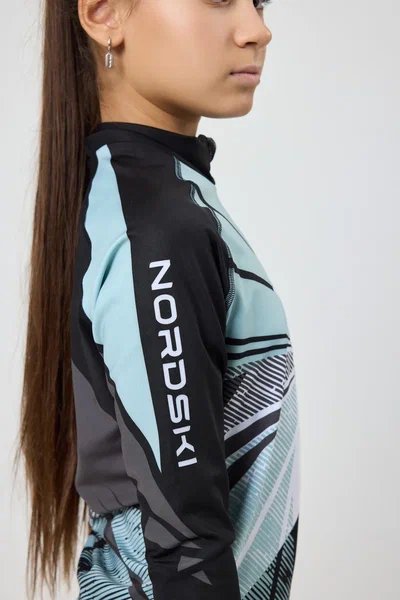 Гоночный костюм Nordski Jr. Heat Black/Ice Mint NSJ678906