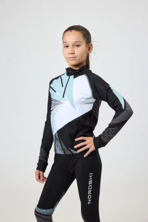 Гоночный костюм Nordski Jr. Heat Black/Ice Mint NSJ678906