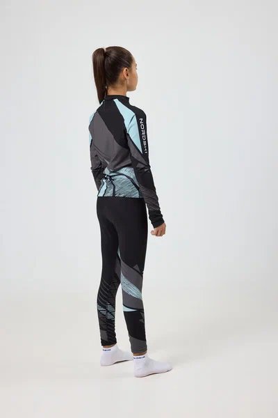 Гоночный костюм Nordski Jr. Heat Black/Ice Mint NSJ678906