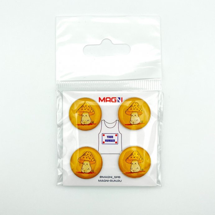 Магнитные держатели для номера &quot;Mushroom&quot;