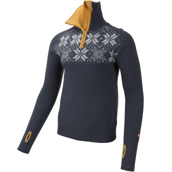 Свитер ULVANG Rav Kiby муж. 77311/11735 гранит/желтый