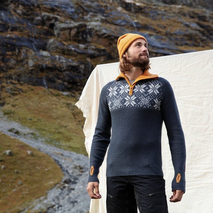 Свитер ULVANG Rav Kiby муж. 77311/11735 гранит/желтый в Твери