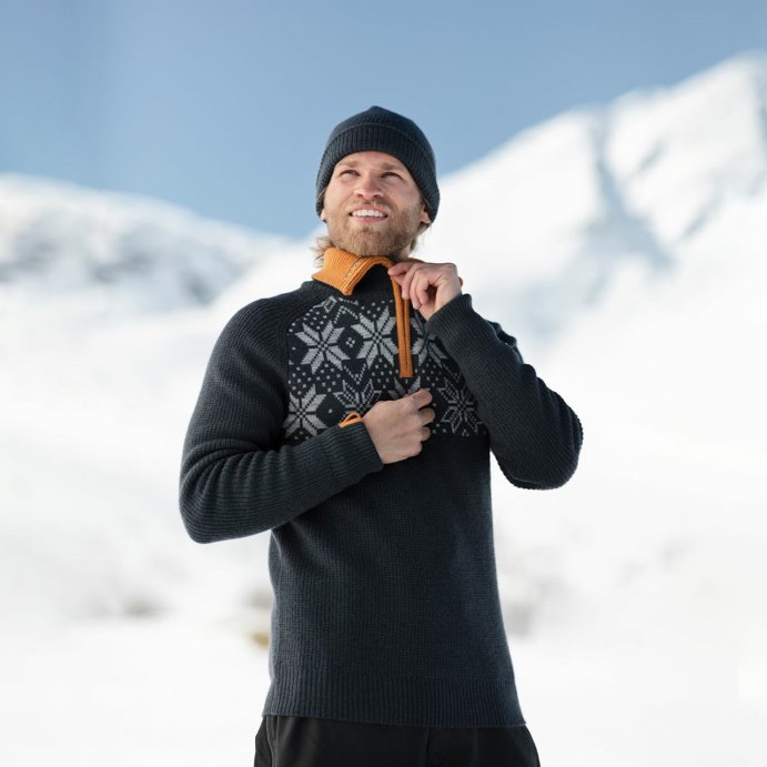 Свитер ULVANG Rav Kiby муж. 77311/11735 гранит/желтый в Твери