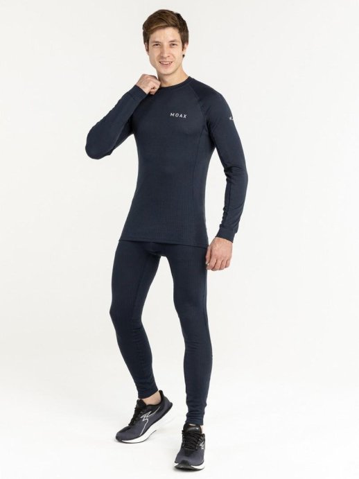 Термофутболка Moax Race LS муж.  MX114031/75100 темно-синий