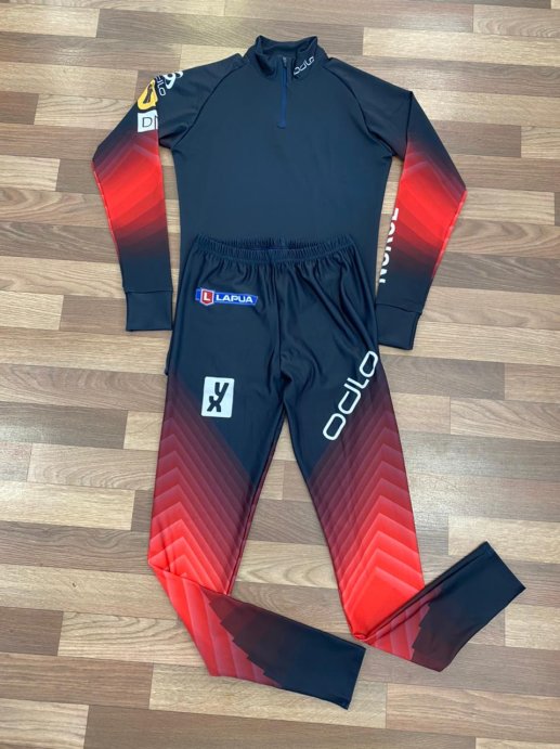 Гоночный костюм НОРВЕГИЯ 2021-22 черн. красн.