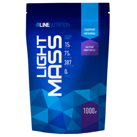 Углеводно-белковый напиток LIGHT MASS 1000 гр. дойпак R-Line