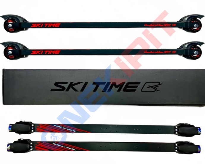 Лыжероллеры SKI TIME CL70-50R LONG NEW Black/Red 830 (3)