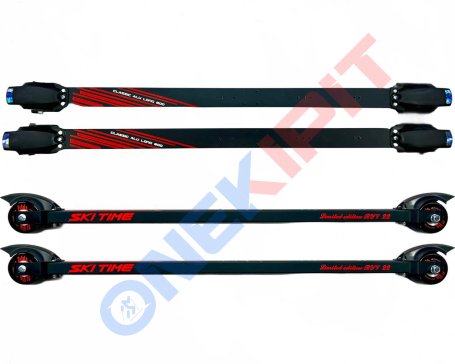 Лыжероллеры SKI TIME CL70-50R LONG NEW Black/Red 830 (3)