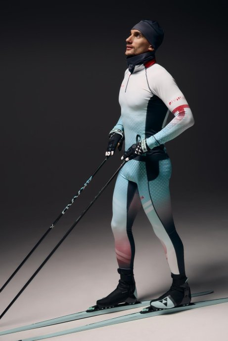 Костюм гоночный утепленный Bivium Энергия 2.0 муж. белый_красный_синий