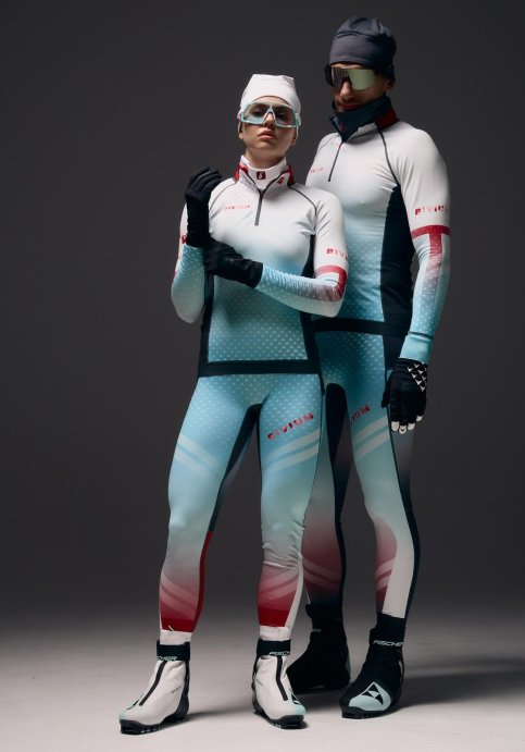 Костюм гоночный утепленный Bivium Энергия 2.0 муж. белый_красный_синий